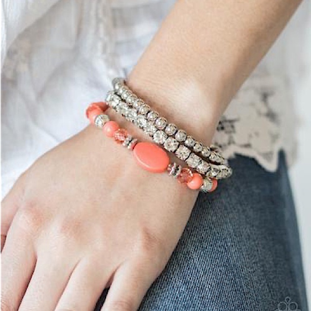 ❤️‍🔥5/$25❤️‍🔥 Modestly Madonna Orange Bracelet